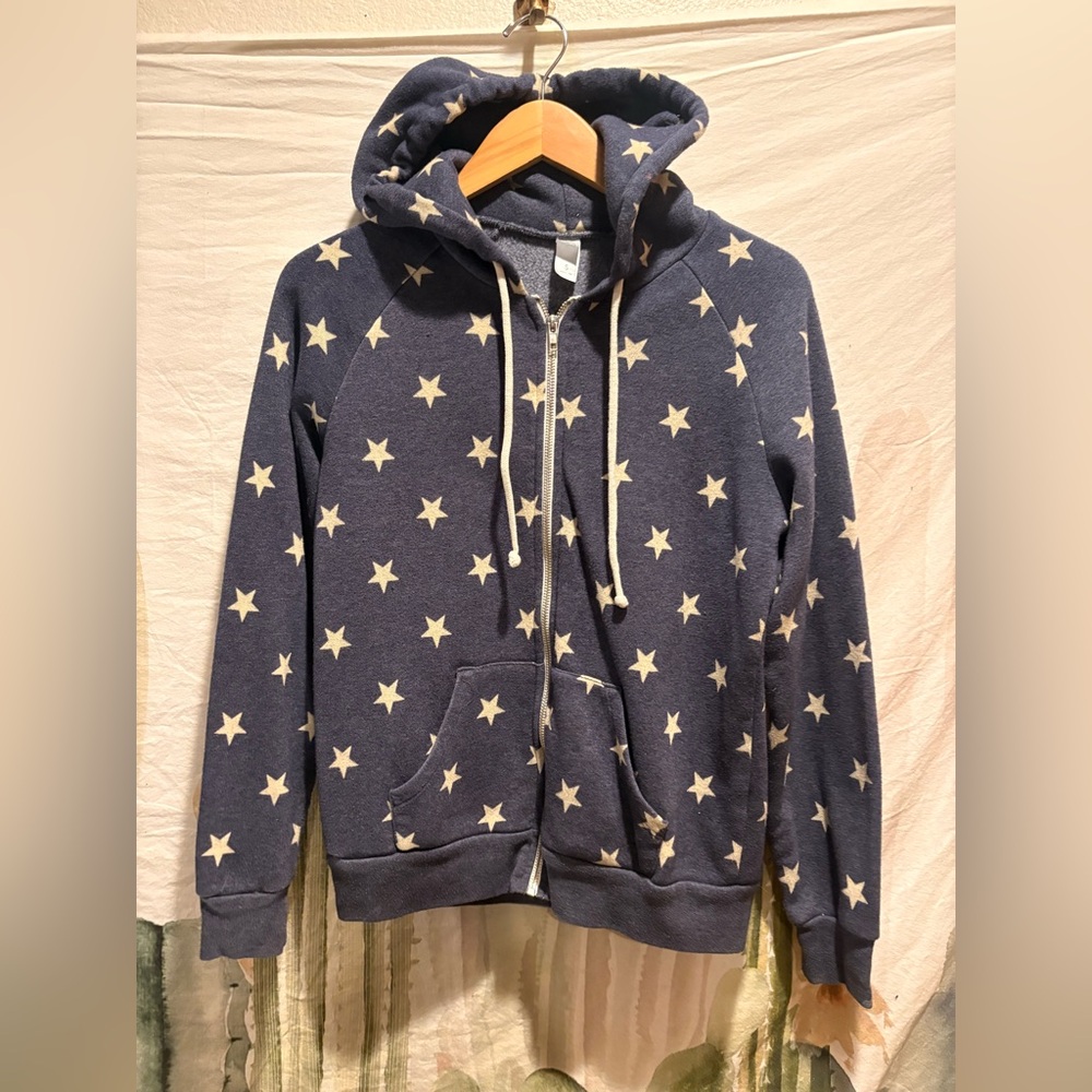 Alternative Apparel Women’s Star Zip Up Hoodie 🌵Small